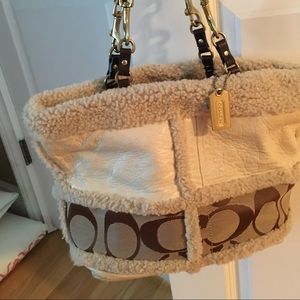 Coach winter tote